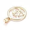 Yoga 304 Stainless Steel Pendants STAS-I135-24G-2