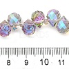 Electroplate Glass Beads Strands EGLA-D030-17K-4