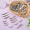 40Pcs 4 Styles Iron Alligator Hair Clips Findings PHAR-TADJ0001-10-5