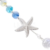 Glass Hanging Suncatchers HJEW-JM04579-01-4