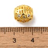 Brass Micro Pave Cubic Zirconia Beads KK-C072-11G-3