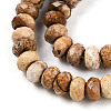 Natural Picture Jasper Beads Strands G-T141-34-3