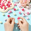 Rubberized Style Opaque Acrylic Beads MACR-CJC0009-02E-4