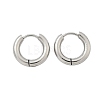 Tarnish Resistant 304 Stainless Steel Huggie Hoop Earrings EJEW-F111-16mm-P-2