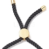 Half Finished Twisted Milan Rope Slider Bracelets FIND-G032-01G-06-6