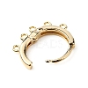 Brass Hoop Earrng Findings KK-WH0035-85B-2