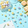 250G UV Plating Rainbow Iridescent Opaque Acrylic Beads PACR-CJ0001-39-5