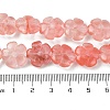Cherry Quartz Glass Beads Strands G-H023-B10-01-5
