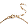 304 Stainless Steel Snake Chain Anklets X-AJEW-G024-07G-2