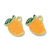 Fruit Alloy Enamel Charms PALLOY-S058-01LG-29-1