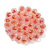 UV Plating Rainbow Iridescent Acrylic Beads OACR-P010-20C-3