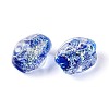 Handmade Foil Glass Beads Strands FOIL-N033-02B-3