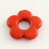 Opaque Acrylic Flower Bead Frames X-SACR-Q099-M67-2