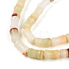 Natural Green Banded Calcite(Afghan Jade) Beads Strands G-T140-87-3