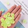 Transparent Frosted Acrylic Bead Caps MACR-S371-04A-728-5