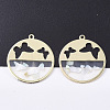 Epoxy Resin Pendants RESI-S365-78B-2