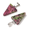 Natural & Synthetic Mixed Gemstone Pendants G-B127-04P-5