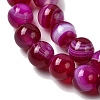 Natural Banded Agate Beads Strands G-I392-A01-6mm-01-4