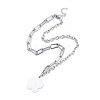 304 Stainless Steel Paperclip Chains & Cable Chain Jewelry Sets SJEW-K153-08P-2