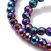 Electroplate Non-magnetic Synthetic Hematite Beads Strands G-J169B-3mm-05-4