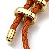 Leather Braided Cord Bracelets BJEW-G675-06G-14-3