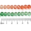 Transparent Painted Glass Beads Strands LS-DGLA-A034-T8mm-A04-3