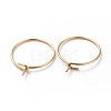 316 Surgical Stainless Steel Hoop Earring Findings STAS-J025-01D-G02-2