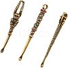 3Pcs 3 Style Brass EarPicks MRMJ-FH0001-21-1