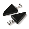 Natural Obsidian Pendants X-G-B127-04P-06-3