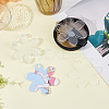 10Pcs Acrylic Big Pendants OACR-DC0001-23B-4
