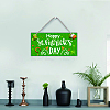 Natural Wood Hanging Wall Decorations HJEW-WH0015-072-7