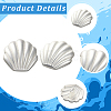 38Pcs 1-Hole Alloy Buttons BUTT-CY0001-20MS-5
