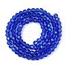 Electroplate Transparent Glass Beads Strands EGLA-A035-T4mm-L21-2