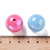 UV Plating Iridescent Acrylic Beads X-MACR-D032-05-3