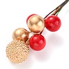 Foam Artificial Christmas Berries with Branch LS-DIY-B019-02E-3