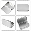 4Pcs Iron Jewelry Storage Boxes with Hinged Lid CON-SP0001-20B-5