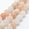 Natural Pink Aventurine Beads Strands X-G-I199-22-8mm-1