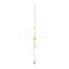 Hanging Crystal Aurora Wind Chimes HJEW-Z003-12-1