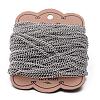 Tarnish Resistant 304 Stainless Steel Curb Chains CHS-K004-04P-0.8mm-2