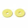 Flat Round Eco-Friendly Handmade Polymer Clay Beads CLAY-R067-12mm-22-6