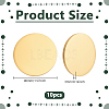 10Pcs 304 Stainless Steel Stamping Blank Tag Cabochons STAS-PH0006-88G-2