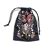 Butterfly Print Velvet Storage Bags ABAG-M007-02A-2