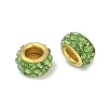 Alloy Rhinestone Clay Pave Beads ALRI-D300-04G-15-2
