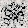 Frosted Transparent Acrylic Beads X-OACR-U006-03A-1
