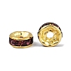 Brass Grade A Rhinestone Spacer Beads RSB038NF-16G-3