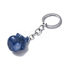 Natural Blue Aventurine Keychains KEYC-P011-04P-02-3
