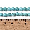 Dyed Natural Howlite Beads Strands G-K376-F06-01-5