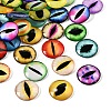 Printed Transparent Glass Cabochons GL-CBAA22A-11-2