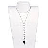 Natural & Synthetic Gemstone Pendant Necklaces NJEW-JN02542-7