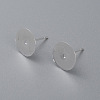 304 Stainless Steel Stud Earring Findings STAS-H436-24S-12mm-1